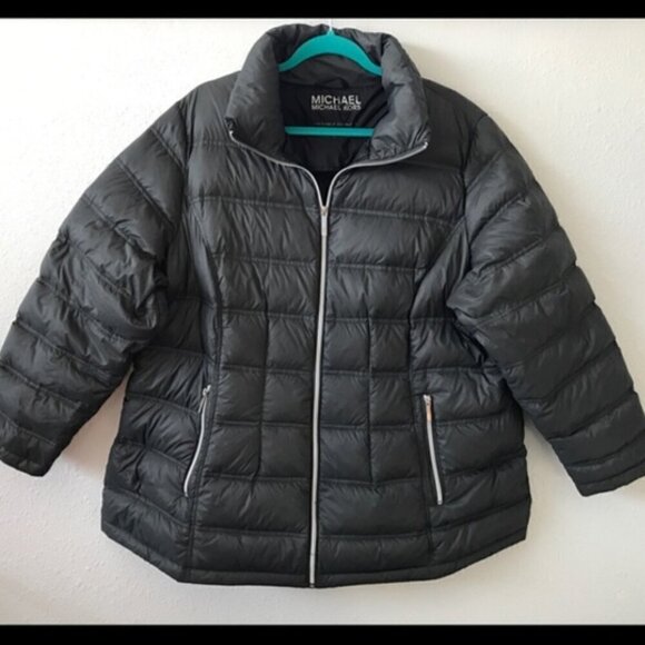 Micheal Kors Black Packable Down Jacket with Removable Hood Size S - Picture 2 of 5